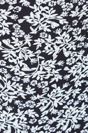 Product shot of the Ditsy Delight Forgiveness in colour Blkwhite (Blue), detail