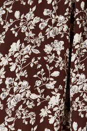 Product shot of the Felicia Dress in colour Mocha, detail