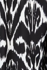 Product shot of the Felicia Top in colour Aztec (Blue), detail