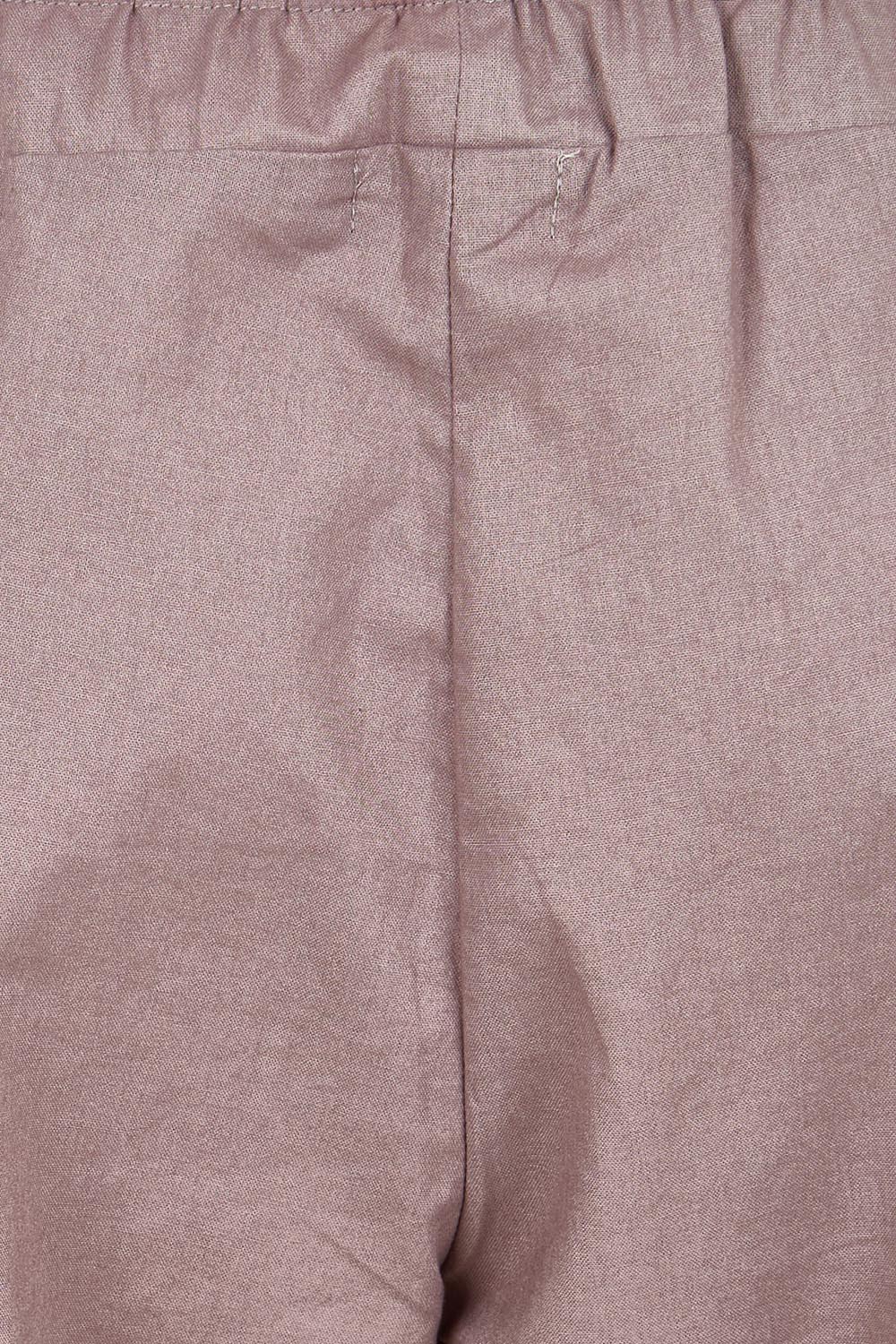 Product shot of the Cotton Linen Comfort Pant – Slate in colour Slate, showing detail