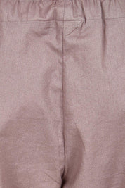 Product shot of the Cotton Linen Comfort Pant – Slate in colour Slate, showing detail