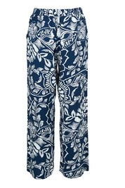 Product shot of the Loose Fit Pant in colour Navywhite (Blue), from the back
