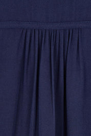 Product shot of the Floriana Core Top in colour Navy (Blue), detail