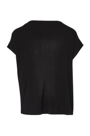 Product shot of the Bamboo Tye Top in colour Black (Black), from the back