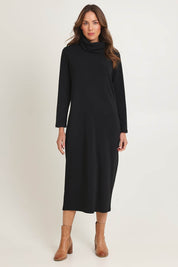Weekend Cowl Maxi Dress – Black