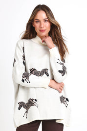 Zebra Knit - Ivory