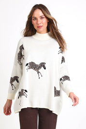 Zebra Knit - Ivory