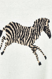 Zebra Knit - Ivory