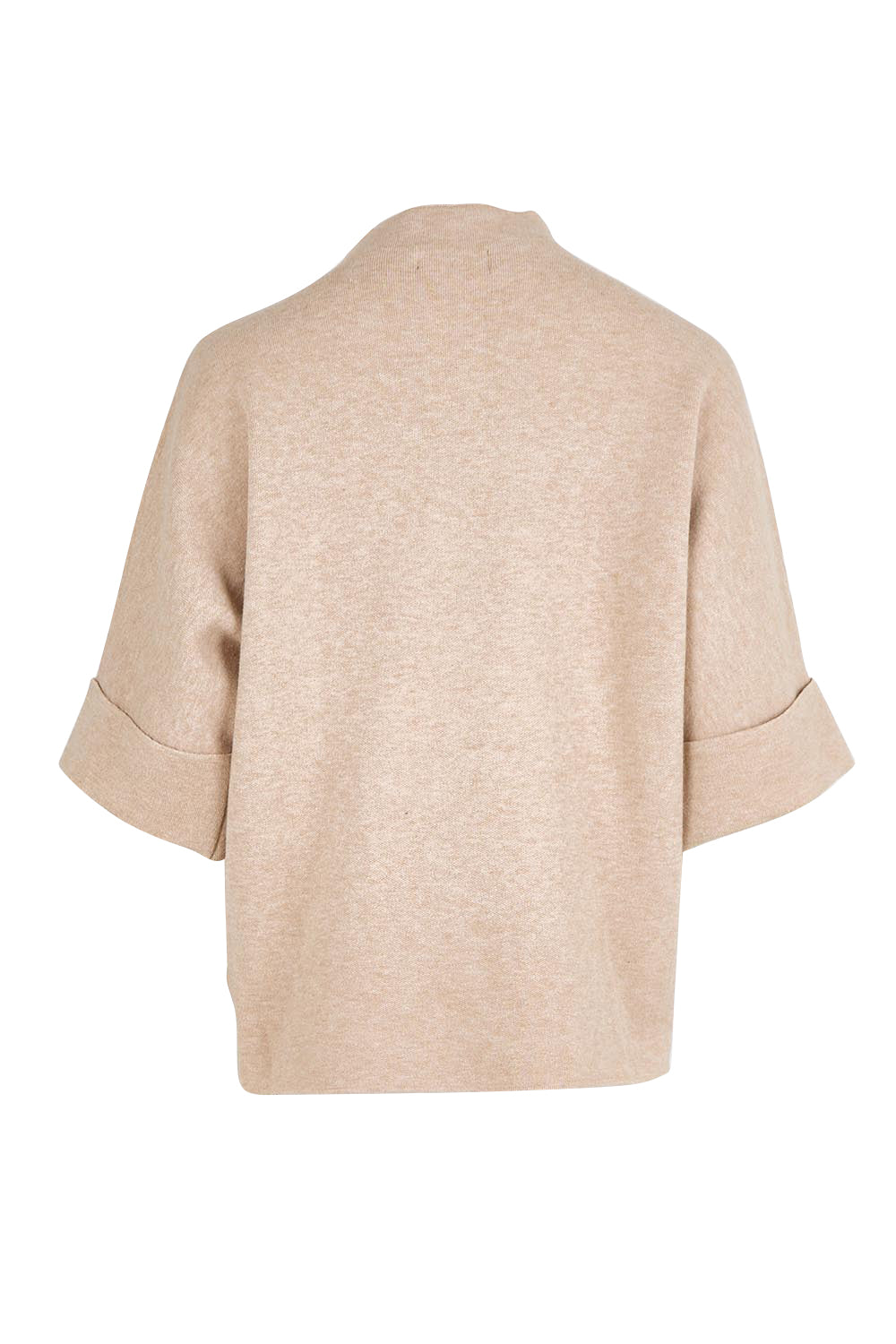 Polo Tunic Knit Jumper – Beige