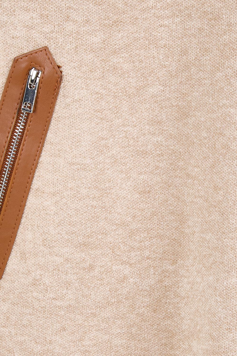 Polo Tunic Knit Jumper – Beige