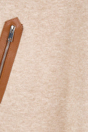 Polo Tunic Knit Jumper – Beige