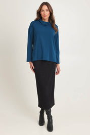 Weekend Life Cowl Top – Jewel