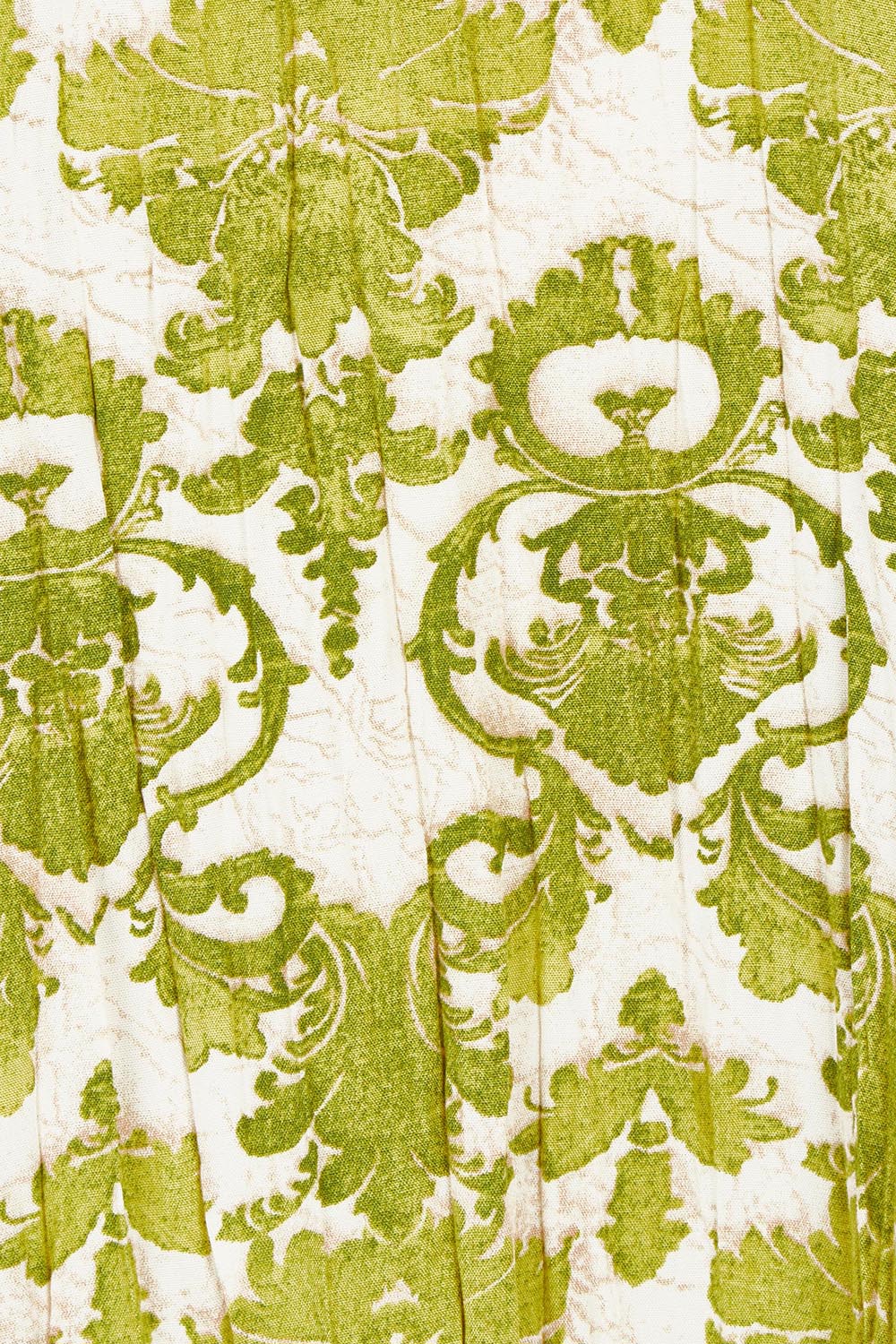 Product shot of the Summer Sands Dress in colour Lime (Green), detail