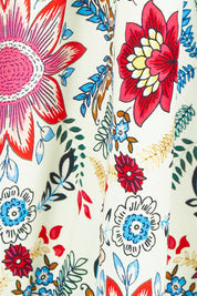 Product shot of The Print Dress in colour Multi, detail