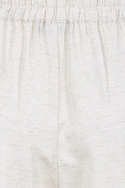 Product shot of the Linen Shores Pant – Sand in colour Sand, showing detail