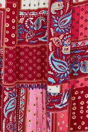 Product shot of the Print Skirt in colour Pink (Pink), detail