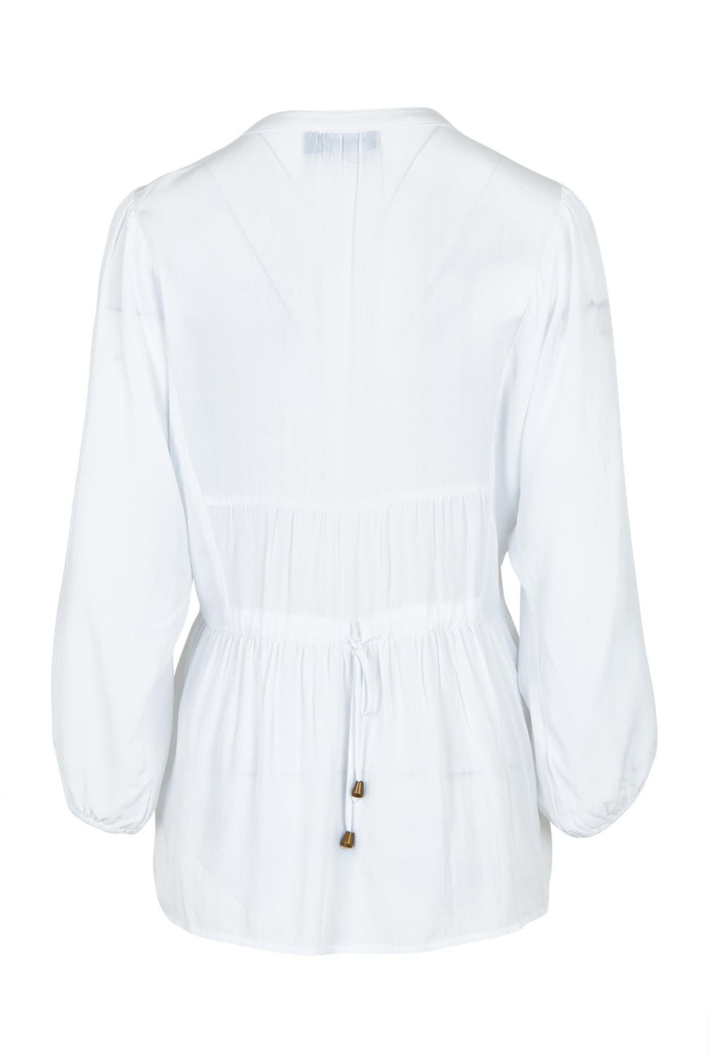 Product shot of the Bombay Beauty Top in colour White (White), from the back