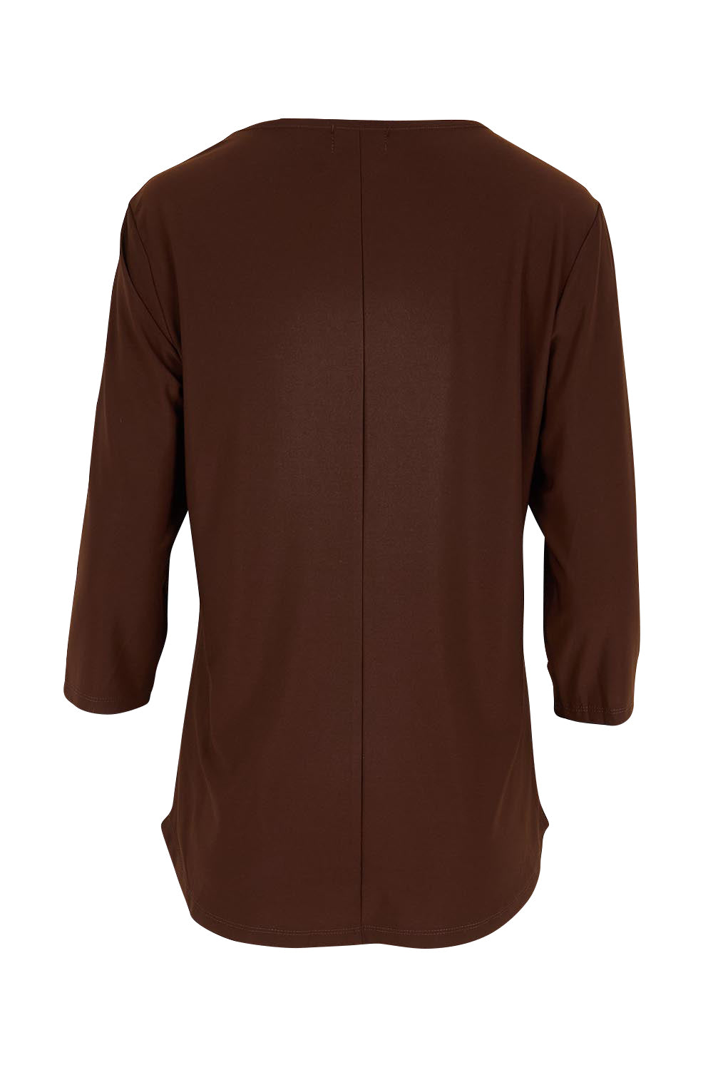 Product shot of the Ring Top – Choc in colour Choc, from the back