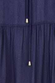 Product shot of the Jessie Dress in colour Navy (Blue), detail