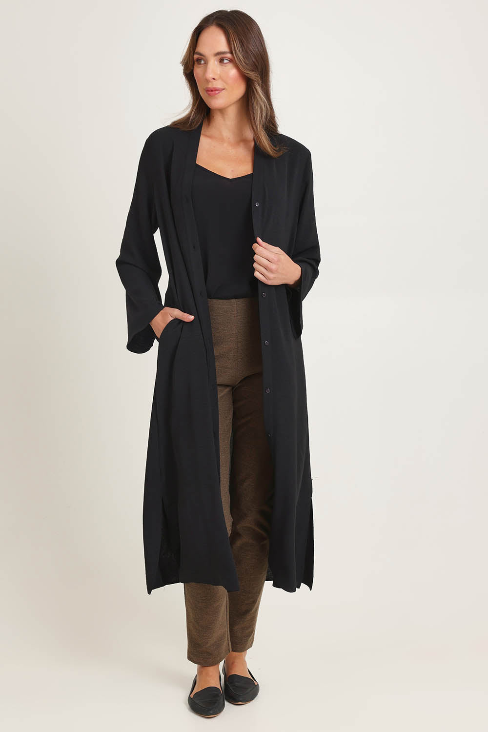 Venus Duster Jacket – Black