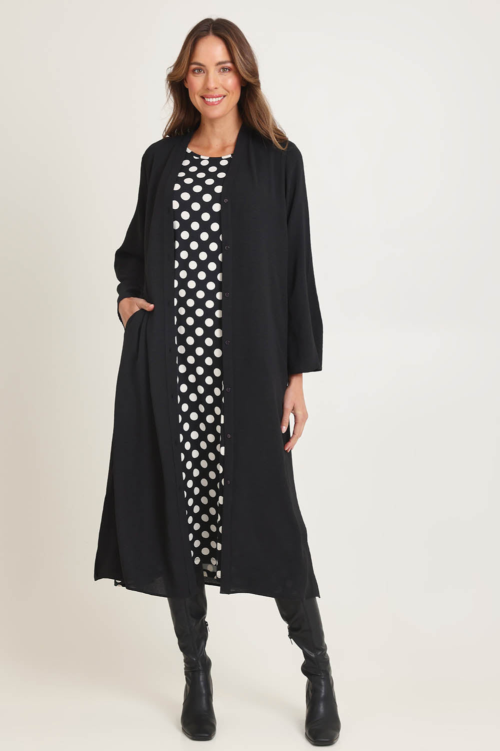 Venus Duster Jacket – Black