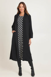 Venus Duster Jacket – Black