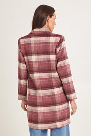 Check Coat – Pink