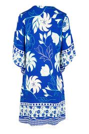 Product shot of the Sun Dress – Royal in colour Royal, from the back