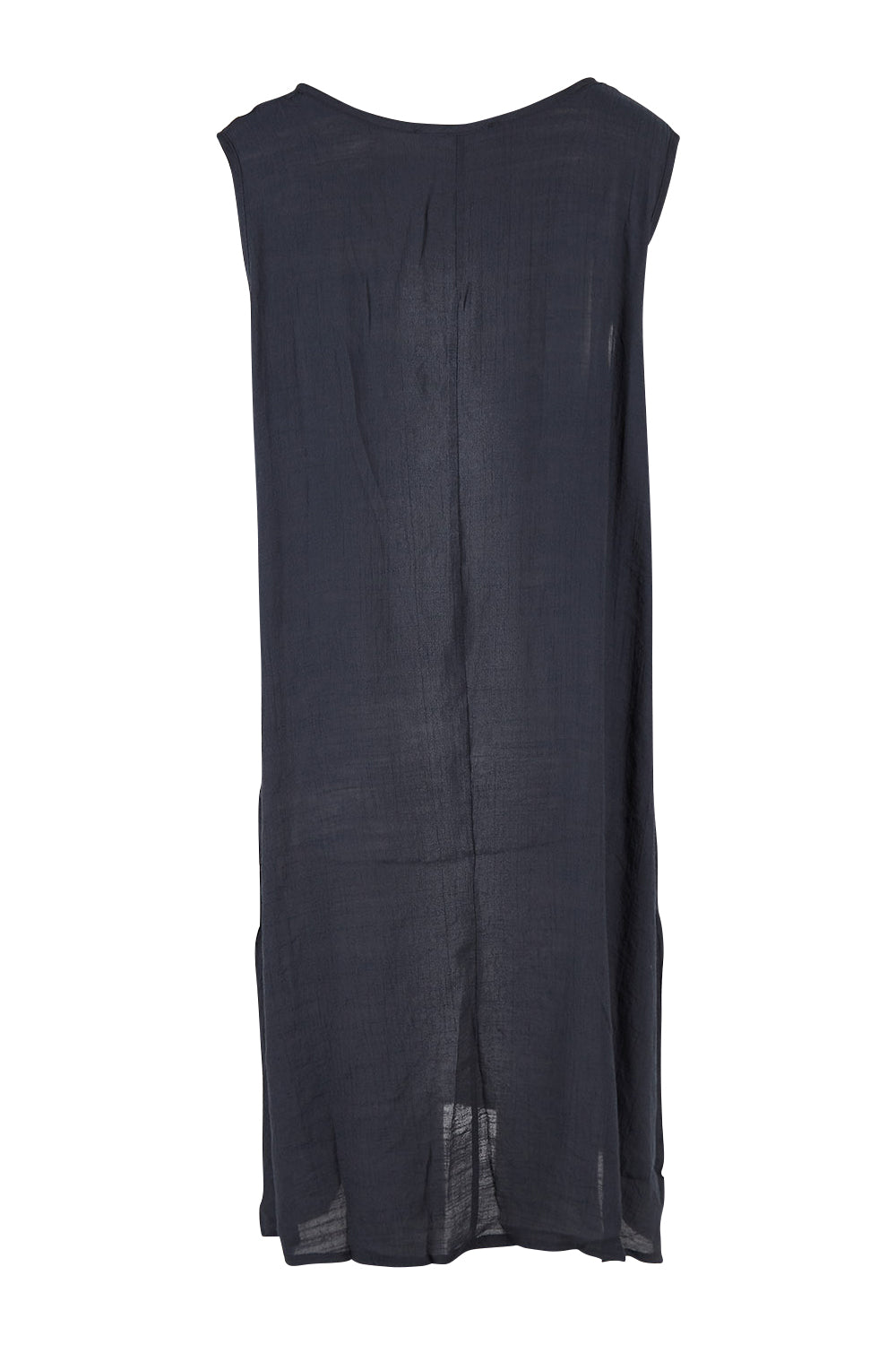 Product shot of the Periwinkle Dress Shirt Set in colour Slate (Black), from the back