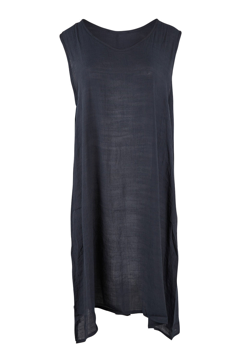 Product shot of the Periwinkle Dress Shirt Set in colour Slate (Black), from the front