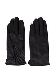 Product shot of the Classic Leather Gloves in colour Black (Black), from the front