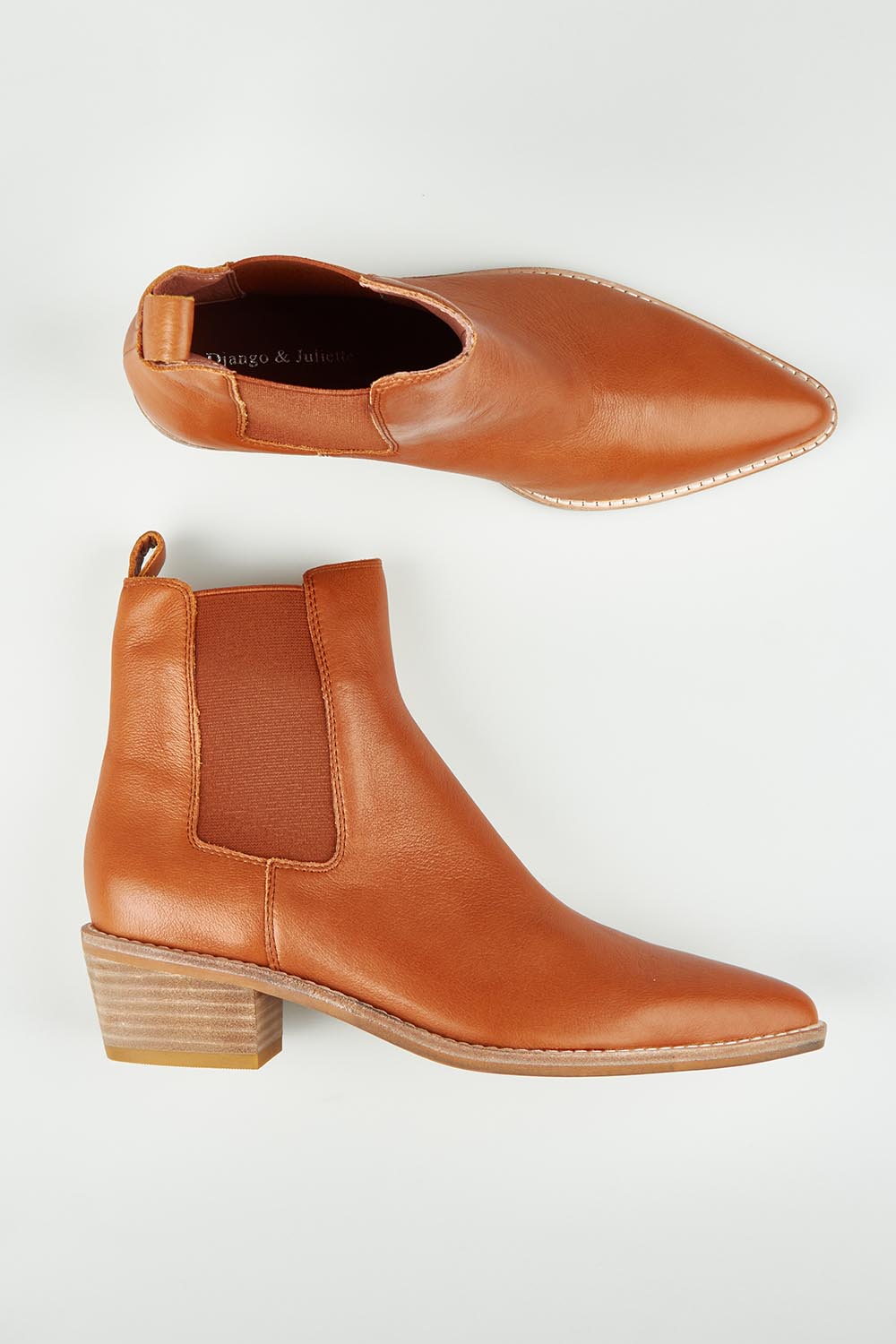 Danelle Leather Ankle Boot - Drambuie