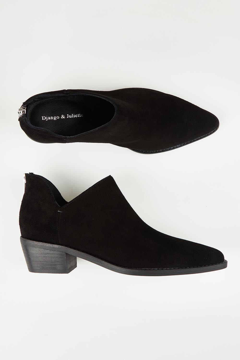 Dolfin Suede Ankle Boot - Blkblksued