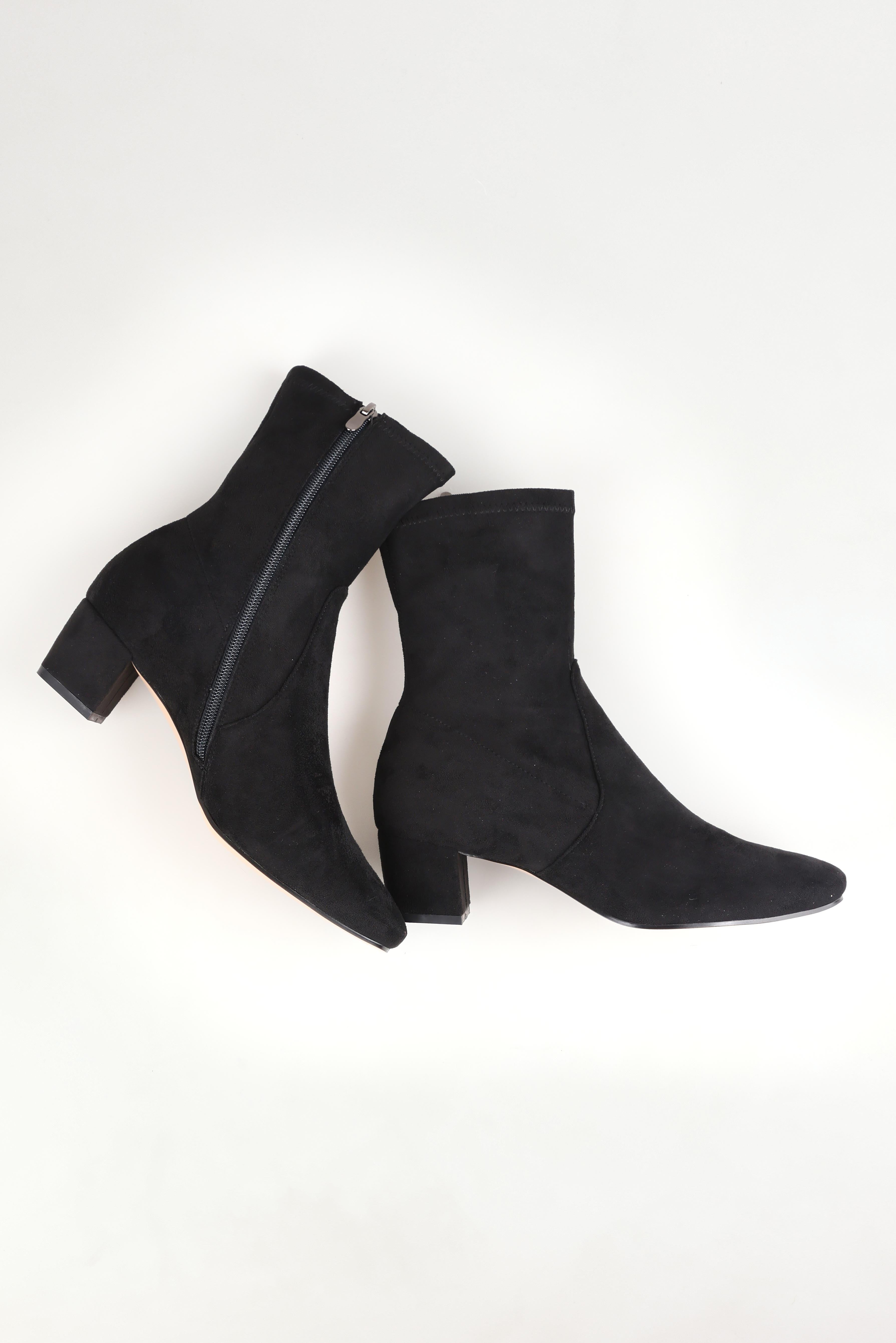 Django & Juliette Women's Stretch Ankle Boot in Blackmicro – birdsnest