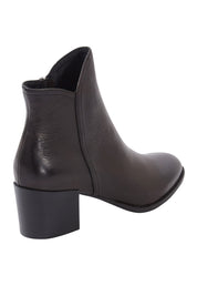 Product shot of the Mockas Ankle Boot in colour BlackBlack (Black), from the back