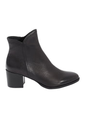 Product shot of the Mockas Ankle Boot in colour BlackBlack (Black), from the front