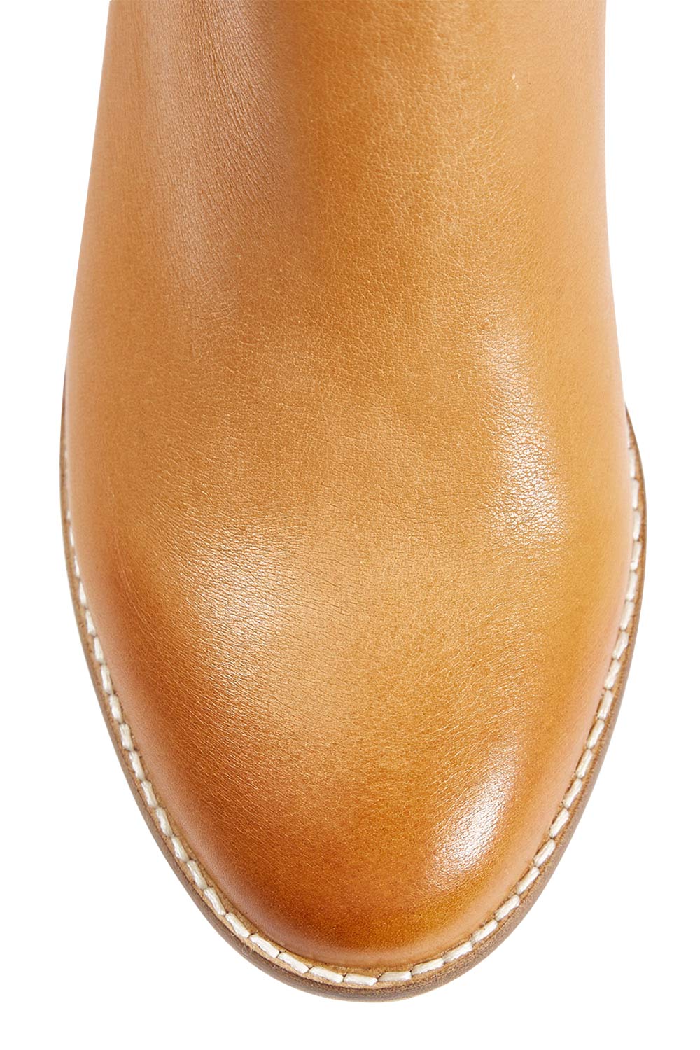 Product shot of the Mockas Ankle Boot in colour Dktan, detail