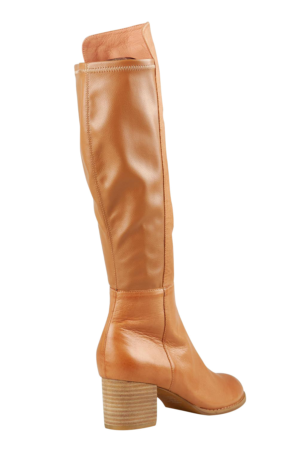 Product shot of the Setley Stretch Boot in colour Dktan, from the back