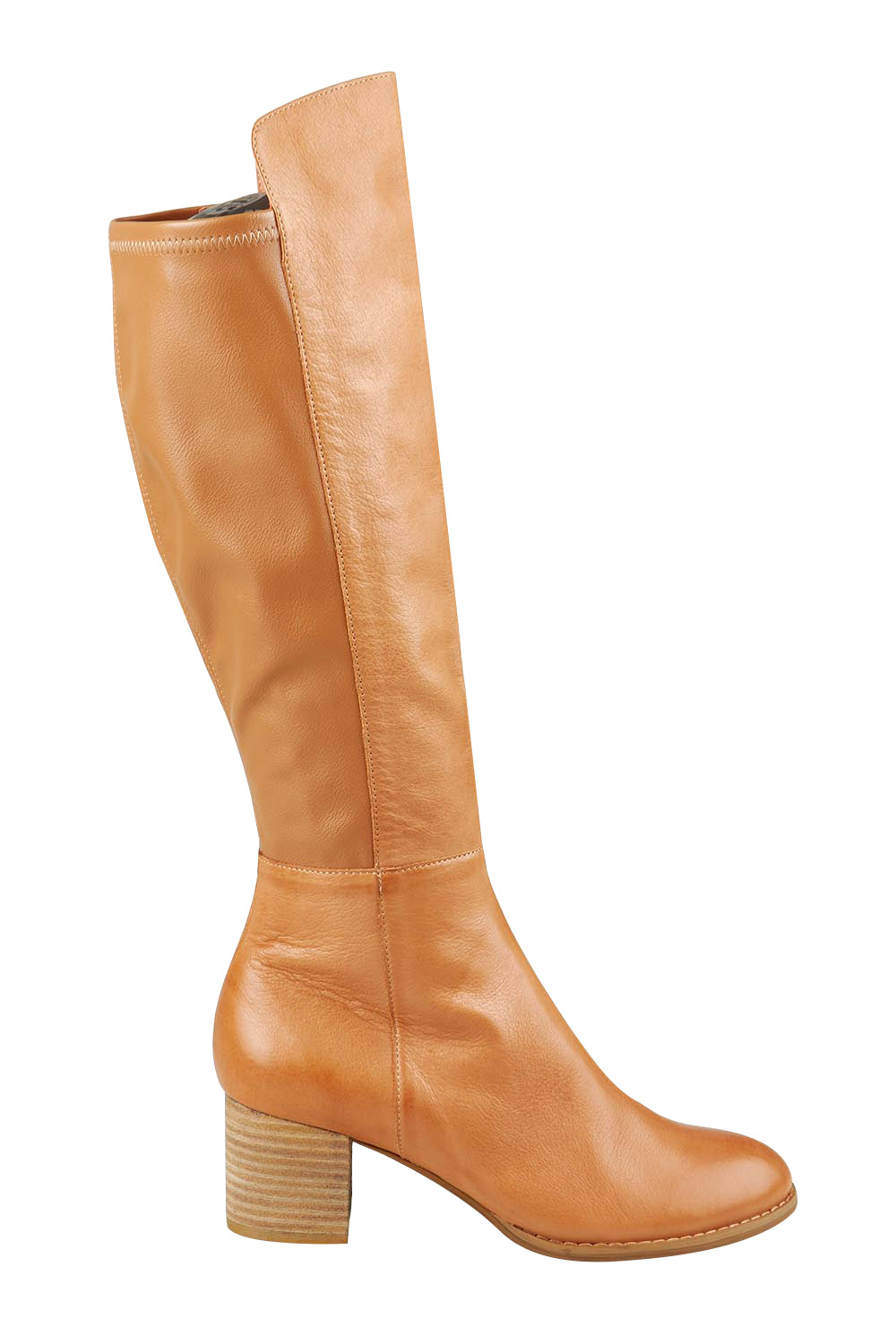 Product shot of the Setley Stretch Boot in colour Dktan, from the front