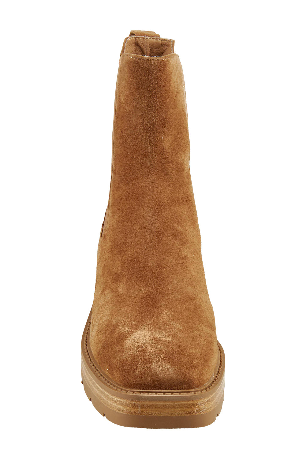 Product shot of the Toovi Leather Ankle Boot in colour Nutmegnat, detail