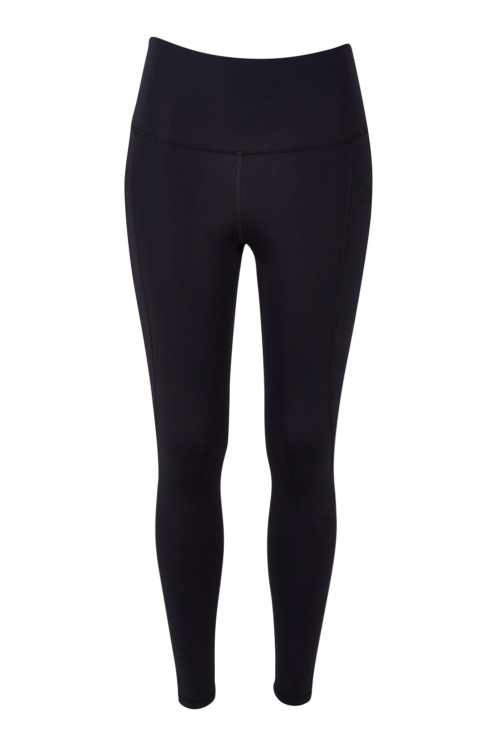 Product shot of the Essential Tight Full Length in colour Black (Black), from the front