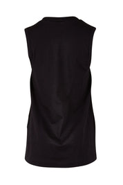 Product shot of the Champion Tank in colour Black (Black), from the back
