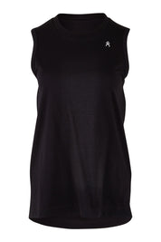 Product shot of the Champion Tank in colour Black (Black), from the front
