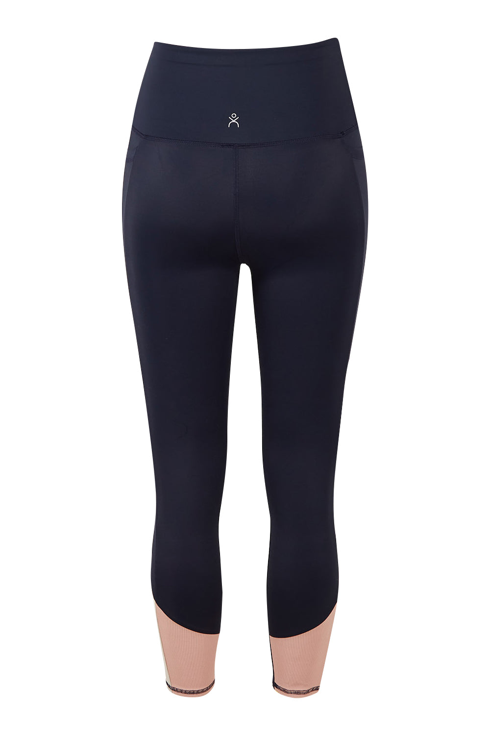 Product shot of the Turbulence Tight in colour Navypink (Blue), from the back