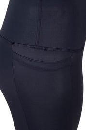 Product shot of the Turbulence Tight in colour Navypink (Blue), detail