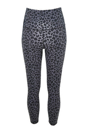 Product shot of the Utopia Tight in colour Leopardsmk (Grey), from the back