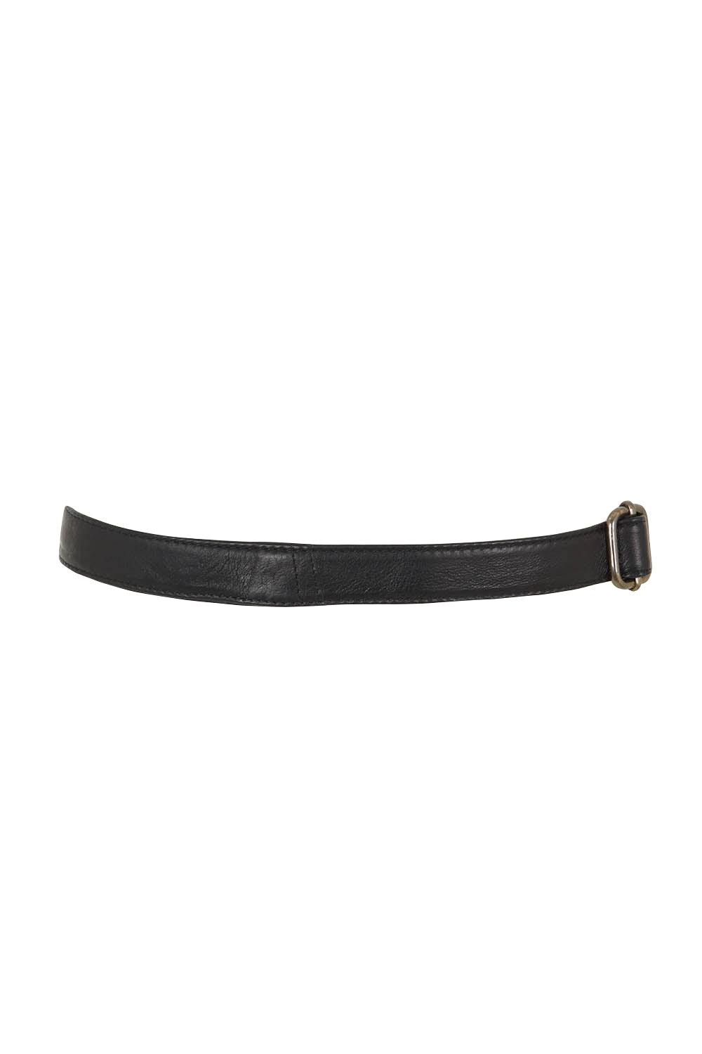Product shot of the Escape The Ordinary Leather Belt Bag in colour Black (Black), from the back