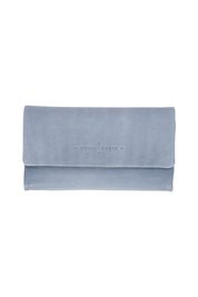 Product shot of the Rose Leather Purse in colour Steelgrey (Grey), from the front