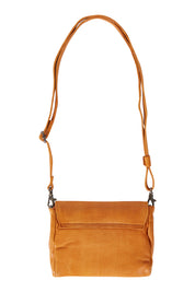 Product shot of the Sara Leather Bag in colour Tan, from the back
