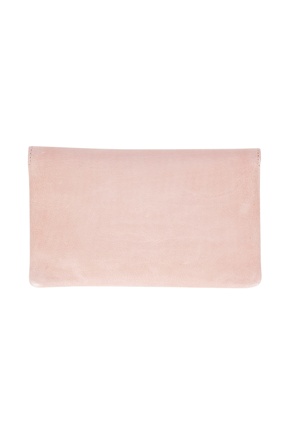 Product shot of the Sirena Leather Purse in colour Duskypink (Pink), from the back